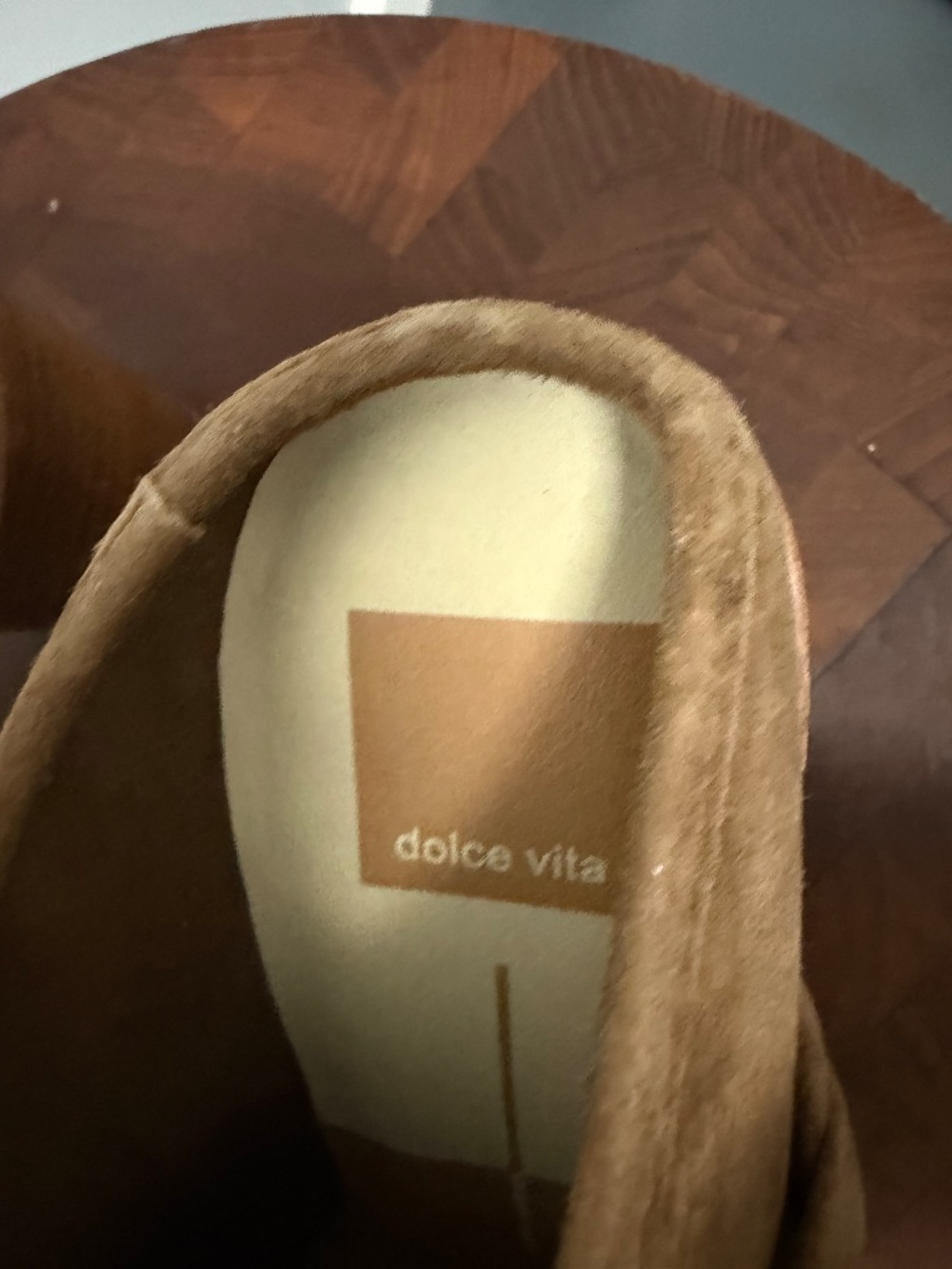 Dolce Vita Tan Suede Braided Mule Clogs - Picture 7 of 9